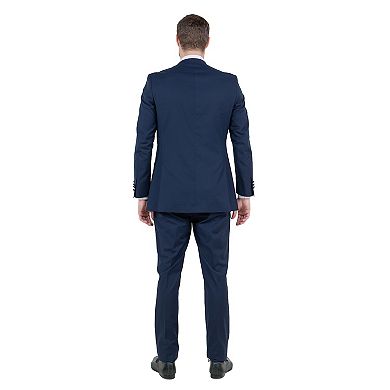 Men's 3pc Slim-Fit Tuxedo Set Peak Lapel w/ Satin Trim