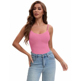 Womens' V Neck Seamless Sleeveless Bodysuit Shapewear Tummy Control Briefs Body Shaper