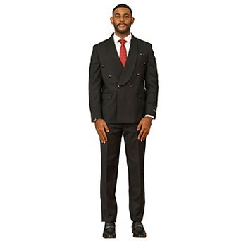 Tazzio Skinny-Fit Double-Breasted 2 pc Suit with Wide Shawl Collar