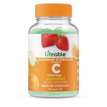 Lifeable® Vitamin C 1,050 mg Gummies - Immune System - 90 Gummies