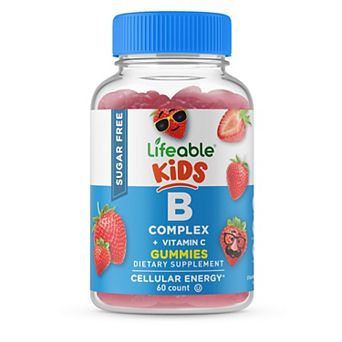 Lifeable® Sugar Free B Complex with Vitamin C for Kids Gummies - Energy - 60 Gummies
