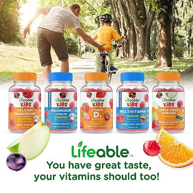 Lifeable® Turmeric Curcumin and Ginger for Kids Gummies - Immune Support - 60 Gummies