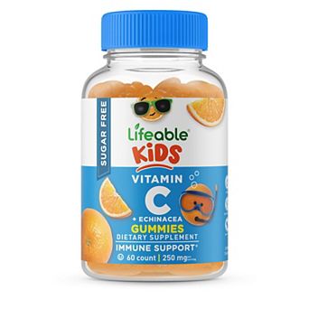 Lifeable® Sugar Free Vitamin C for Kids 250 mg Gummies - Immune System - 60 Gummies