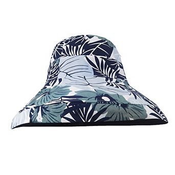 Women's 2-in-1 Double-Sided Bucket Hat with Floral & Solid Design
