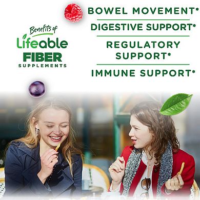 Lifeable® Prebiotic Fiber 5g Supplement Gummies - Digestive System - 60 Gummies