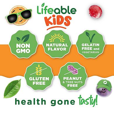 Lifeable® Iron for Kids 10 mg with Vitamin C Gummies - Healthy Iron Levels - 60 Gummies