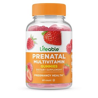 Lifeable® Prenatal Multivitamin Gummies - Healthy Pregnancy - 60 Gummies