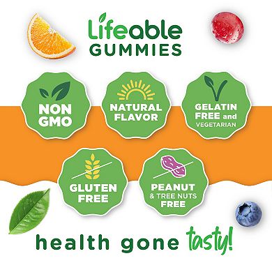 Lifeable® Probiotics 2 Billion CFU Gummies - Healthy Digestive And Immune - 60 Gummies