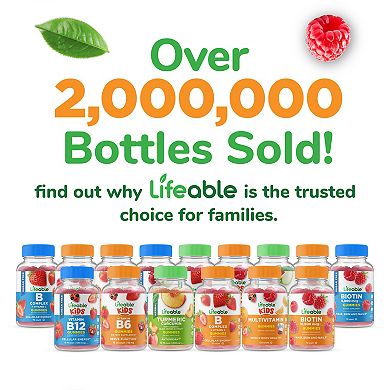 Lifeable® Probiotics 2 Billion CFU Gummies - Healthy Digestive And Immune - 60 Gummies