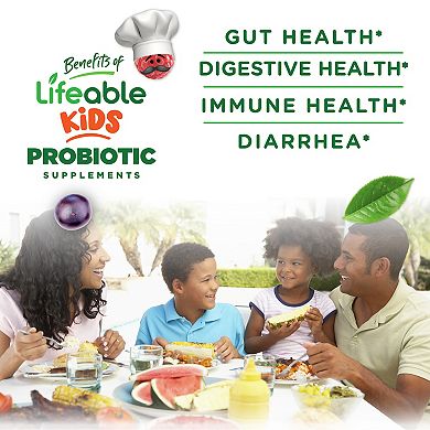 Lifeable® Probiotics for Kids 2 Billion CFU Gummies - Digestive And Immune - 60 Gummies