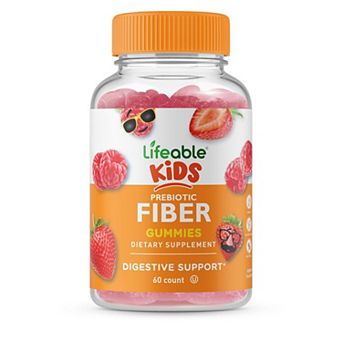 Lifeable® Prebiotic Fiber 5g Supplement for Kids Gummies - Digestive System - 60 Gummies