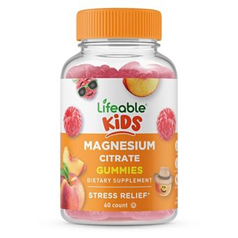 Lifeable® Magnesium Citrate for Kids Gummies - Muscle Relaxation - 90 Gummies