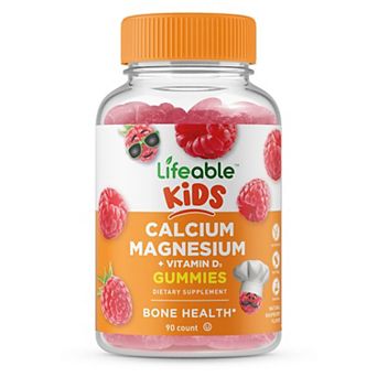 Lifeable® Calcium Magnesium and Vitamin D Gummies - Bones, Muscles and Nerves -