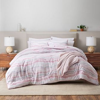 Gaiam Percale 3 pc Microfiber Moisture-Wicking Comforter Set with Shams