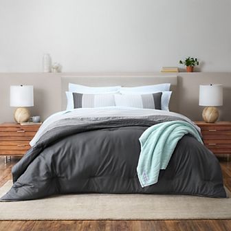 Gaiam Percale 3 pc Microfiber Moisture-Wicking Comforter Set with Shams