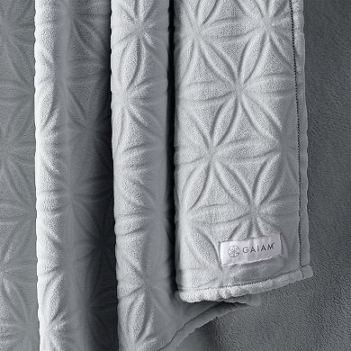 Gaiam Velvetloft Plush Throw Blanket