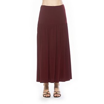 Women's ALEXIA ADMOR Full Sweep Dropped Waist Skirt