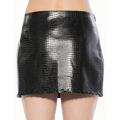 Women’s ALEXIA ADMOR Whipstitch Detail Mini Skirt