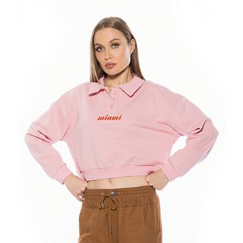 Women's ALEXIA ADMOR Kairo Long Sleeve Polo Shirt With Embroidery