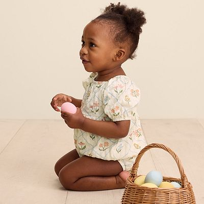 Baby Girl Little Co. by Lauren Conrad Puff Sleeve Bubble Bodysuit