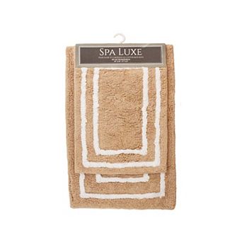 Arkwright Spa Lux Bordered 2 pc Bath Rug Set