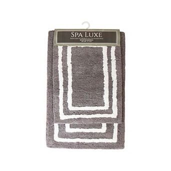 Arkwright Spa Lux Bordered 2 pc Bath Rug Set