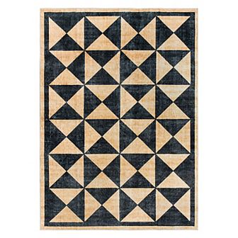 World Rug Gallery Geometric Diamond Washable Non-Slip Rug