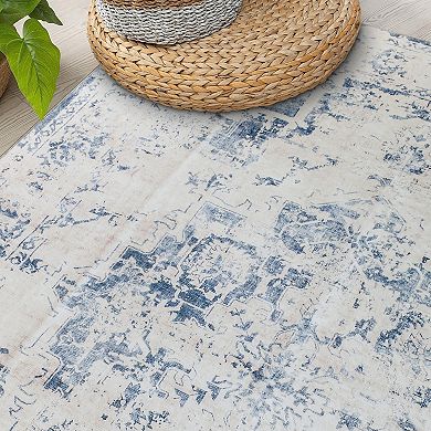 World Rug Gallery Traditional Vintage Distressed Washable Non-Slip Rug