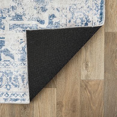 World Rug Gallery Traditional Vintage Distressed Washable Non-Slip Rug