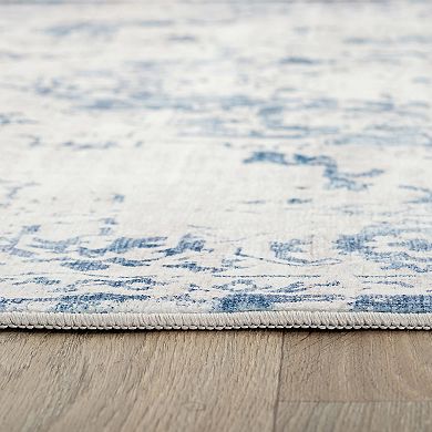 World Rug Gallery Traditional Vintage Distressed Washable Non-Slip Rug