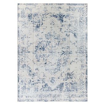 World Rug Gallery Transitional Medallion Washable Non-Slip Rug