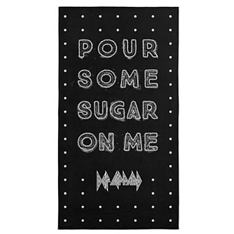 Def Leppard “Pour Some Sugar On Me” Beach Towel