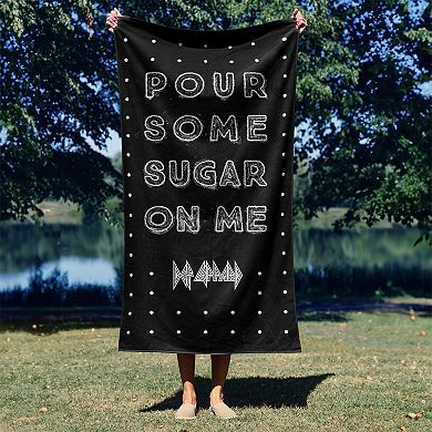 Def Leppard “Pour Some Sugar On Me” Beach Towel