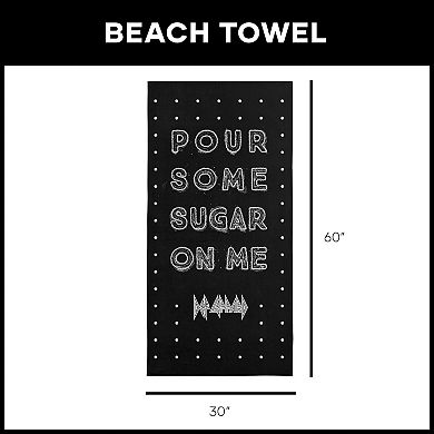 Def Leppard “Pour Some Sugar On Me” Beach Towel