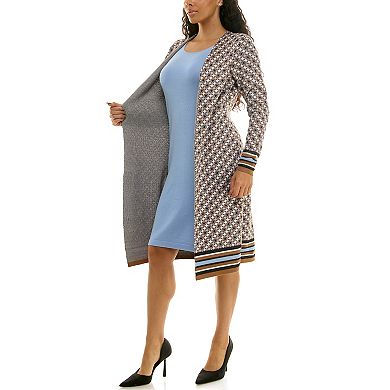 Women's Nina Leonard Jacquard Sweater Dress