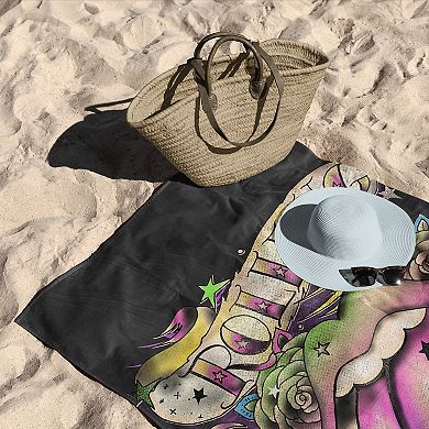 The Rolling Stones Tattoo Rainbow Beach Towel