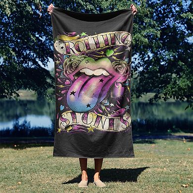 The Rolling Stones Tattoo Rainbow Beach Towel