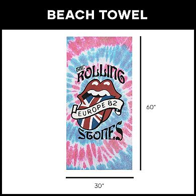 The Rolling Stones European Tour '82 Beach Towel