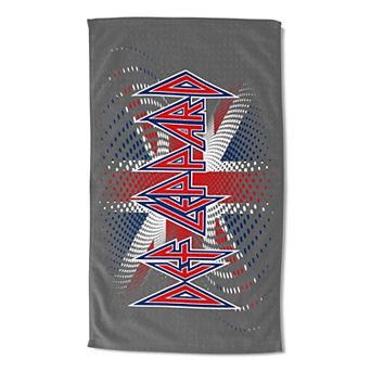 Def Leppard Dots To Dots Beach Towel