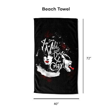 KISS "We'll Drive You Crazy" Beach Towel