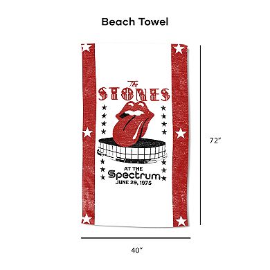 The Rolling Stones 1975 Spectrum Beach Towel