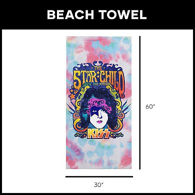 KISS The Star Child Microfiber Beach Towel
