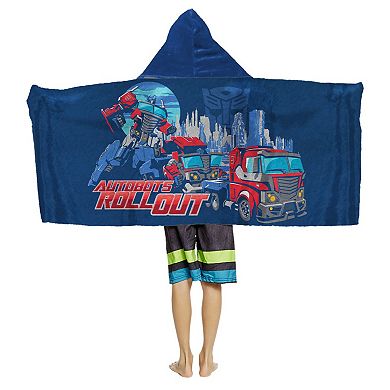 Transformers Autobots Roll Out Youth Hooded Towel