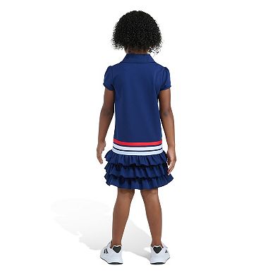 Girls 4-6x adidas Short Sleeve Ruffle Polo Dress