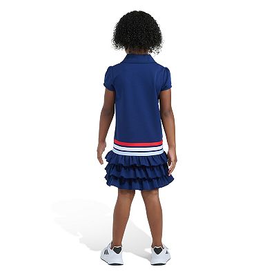 ハイアンドHIAND Ruffled-Hem Polo Dress フリル Girls 4-6x adidas Short Sleeve Ruffle Polo Dress