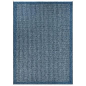 World Rug Gallery Contemporary Bordered Weather Resistant Reversible Rug