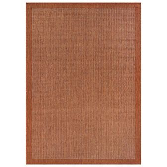 World Rug Gallery Contemporary Bordered Weather Resistant Reversible Rug