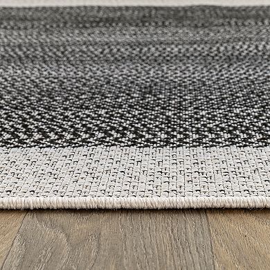 World Rug Gallery Contemporary Braided Weather Resistant Reversible Rug