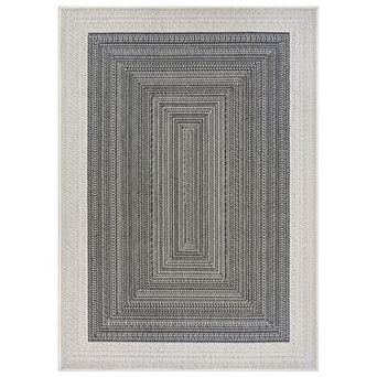 World Rug Gallery Contemporary Braided Weather Resistant Reversible Rug