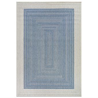 World Rug Gallery Contemporary Braided Weather Resistant Reversible Rug